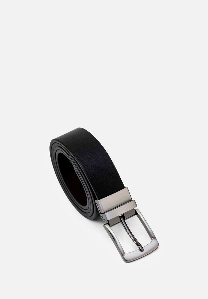 CORREA REVERSIBLE DE CUERO LISO
